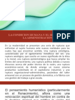 Sewsion 8 La Condicion Humana y El Sentido de La Administracion