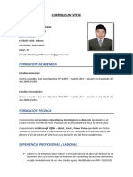 Curriculum Vitae - Julio Anchante