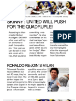 Skinny: United Will Push For The Quadruple!: Ronaldo Re-Join'S Milan
