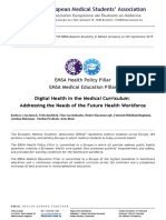 Digital Health in The Medical Curriculum - Addressing The Needs of The Future Health Workforce PDF