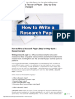 How To Write A Research Paper - Step-by-Step Guide - Researchersjob