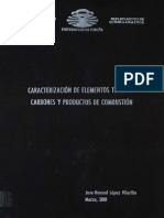 Caracterización de Elementos Traza en Carbones y Prouductos de La Combustion