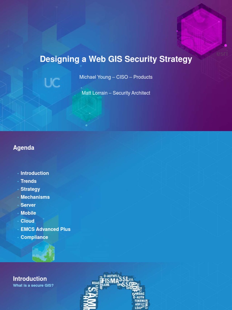 2016UC Web GIS Security Strategy PDF | PDF | Arc Gis | Esri