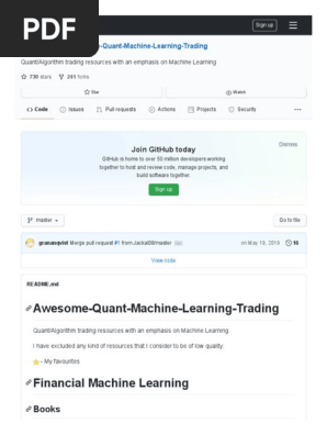 advances in financial machine learning pdf github