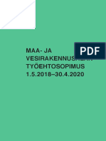 Maa Ja Vesirakennusalan Työehtosopimus 1.5.2018 30.4.2020 PDF