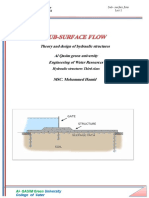 Lectures 1 Sub Surface Flow