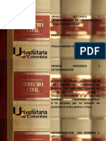 Origen Historico y Determinacion de Los Atributos de La Personalidad PDF