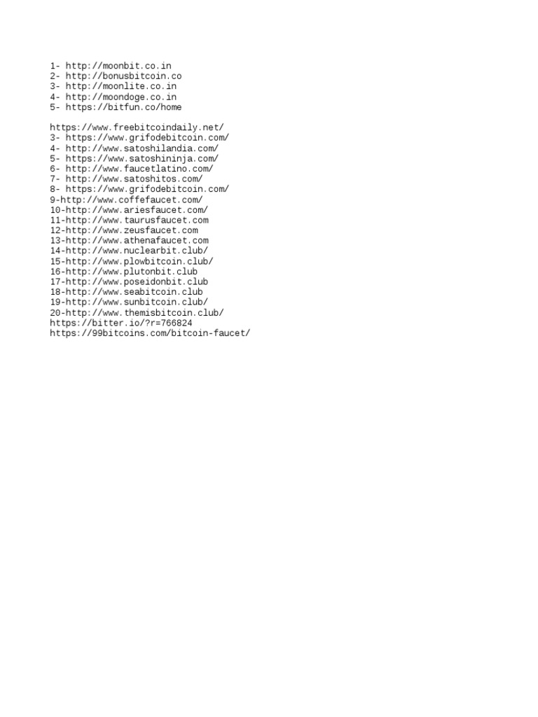 Bitcoin Faucets | PDF | Computers