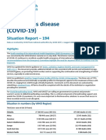 Who Covid-19 Situation Report For Aug. 1, 2020