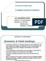 Ac Generators: (A Condensed Version For Emti Students)