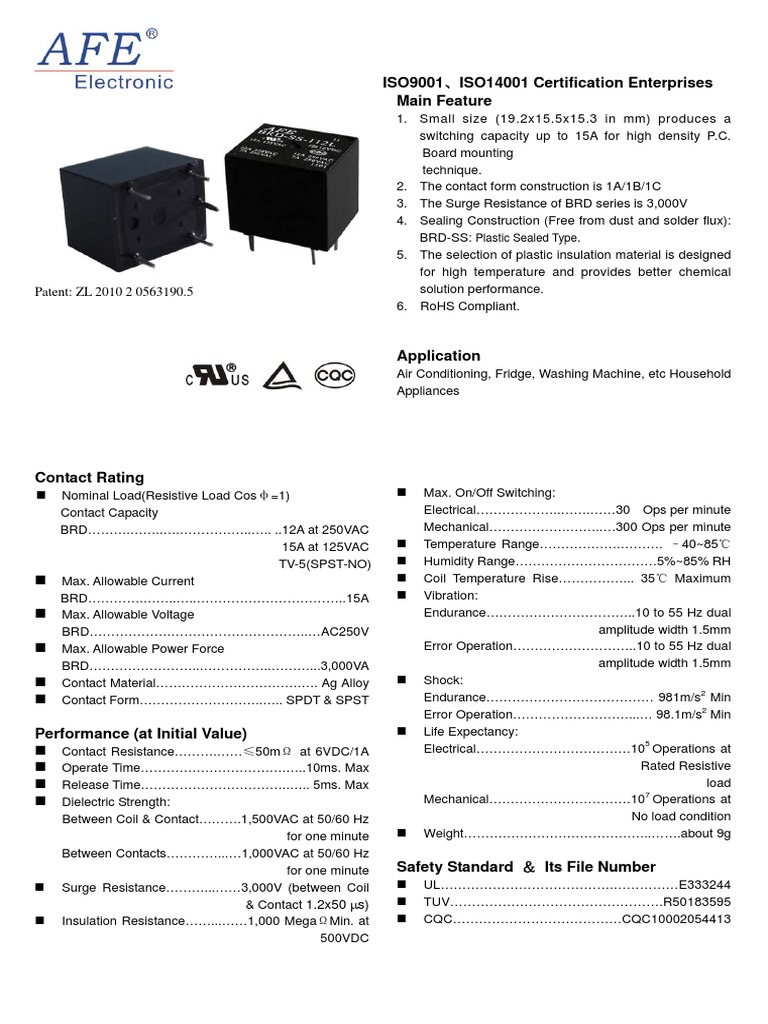 datasheet-1425170-afe-brd-ss-124lm-pcb-relay-24-v-dc-15-a-1-maker-1-pcs ...