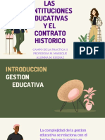 Las Isntituciones Educativas y El Contrato Historico