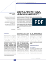 [Translational Neuroscience] Epigenetic epidemiology in psychiatry A translational neuroscience perspective
