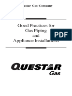 Questar Gas Installation Guide Covers Proper Gas Piping and Appliance Setup