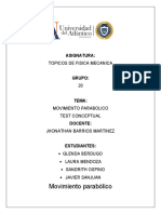 test conceptual- movimiento parabolico