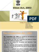 The Competition Act 2002: An Overview of India's Competition LawTITLE