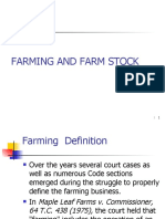 Farming and Farm Stock