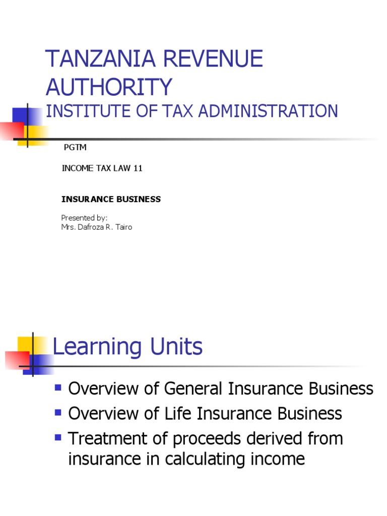 Tanzania Revenue Authority: Institute of Tax Administration | PDF ...
