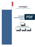 Reglamento de Organización y Funciones de CORPAC S.A. 2019