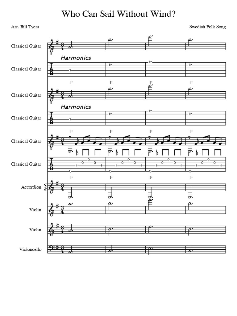 Who Can Sail Without Wind? Harmonics PDF Gaiaphones Continuous