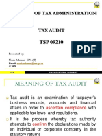 Lecture 1-Introduction To Tax Auditing PDF