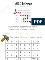 Letter Mazes Printable HH PDF