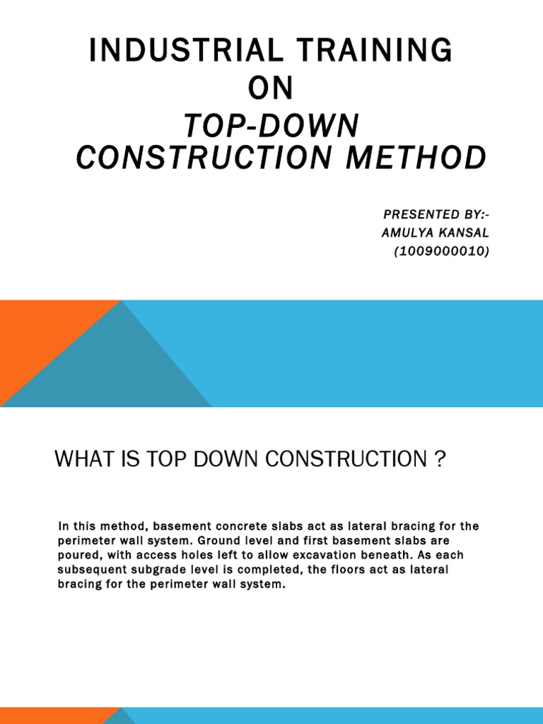 Top-Down Construction Method Overview | PDF