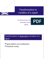 L05 - Transformation in Variables of A Signal