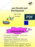 Human Growth and Development: 5th Grade Female