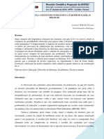 108. Artigo - Docência Animal Um Estudo Noológico A Partir De Kafka E Deleuze - Josimara Wikboldt Schwantz; Carla Gonçalves Rodrigues. (2016) - Há Citação Sobre o Mário Ferreira Dos San