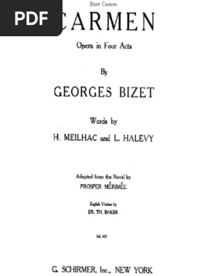 Free Scores - Com) - Bizet Georges Carmen Vocal Scores French