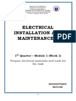 TLE-TE 7 - Q1 - W1 - Mod1 - Electrical Installation and Maintenance