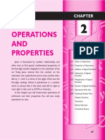 Operations AND Properties: Hapter Able of Ontents