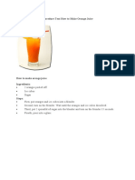 Procedure Text How To Make Orange Juice