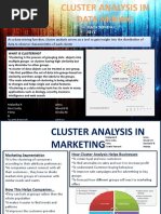 Cluster Analysis in Data Mining