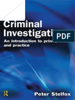 Criminal Investigation An Introduction To Principles and Practice