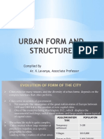 Urban Form and Structure: Compiled by Ar. K.Lavanya, Associate Professor