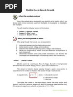 Electric Current and Circuits PDF