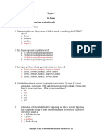 Six-Sigma (The Correct Options Have Been Marked in Red) Multiple Choice Questions