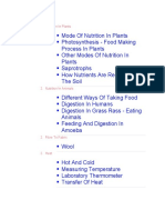 Nutrition in Plants