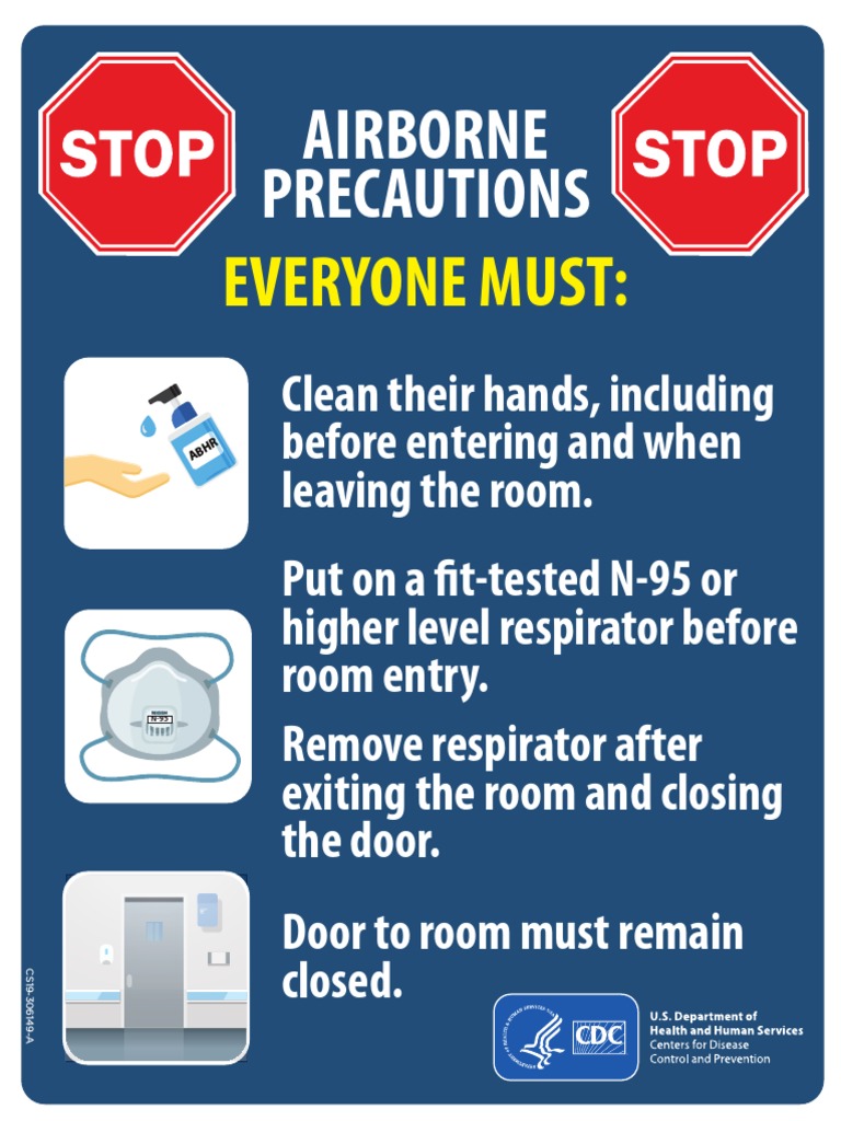 Airborne Precautions Sign P PDF PDF
