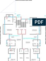 Floor plans for two residential units