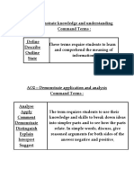 Understanding Command Terms