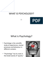 What Is Psychology Sfs