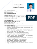 CV of Abul Kalam Khalifa PDF