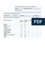 Tabla de Kínder 3 de Mayo