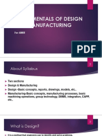 Fundamentals of Design and Manufacturing: For Amie
