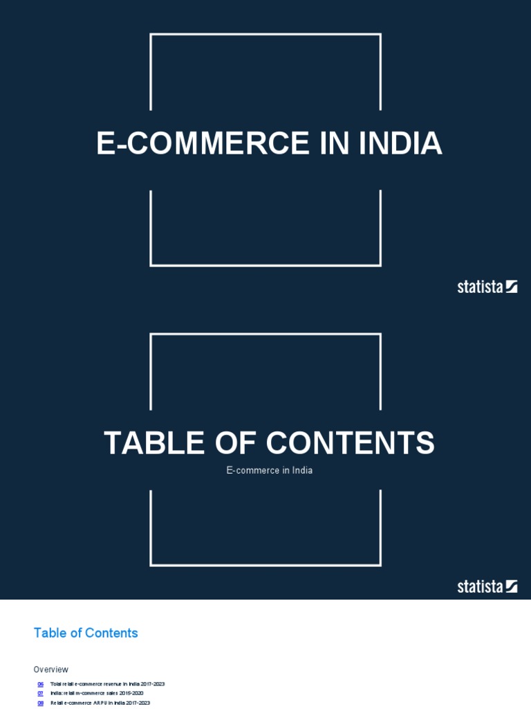 E-Commerce Trends and Data in India | PDF | E Commerce | Online Shopping