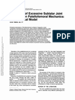 The Effect of Excessive Subtalar Joint Pronation On Patellofemoral Mechanics: A Theoretical Model