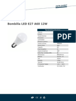 Bombilla LED E27 A60 12W 